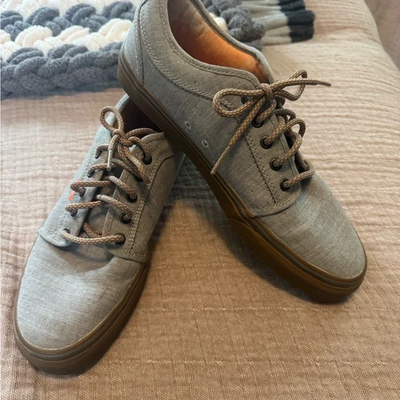 Vans Gray and Brown Sneakers - Picture 1 of 3